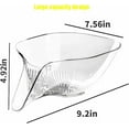 thumbnail image 6 of JUNZHIDAO Kitchen New Multifunctional Drain Basket, Kitchen Sink Food Collector Strainer Bowl With Spout,Suitable for Food Filter Cleaning Fruit and Vegetable Drainage Basket Funnel (3PCS, Gray), 6 of 6