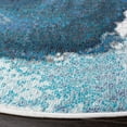 thumbnail image 3 of SAFAVIEH Aria Conchur Abstract Area Rug, Ivory/Navy, 6'5" x 6'5" Round, 3 of 8