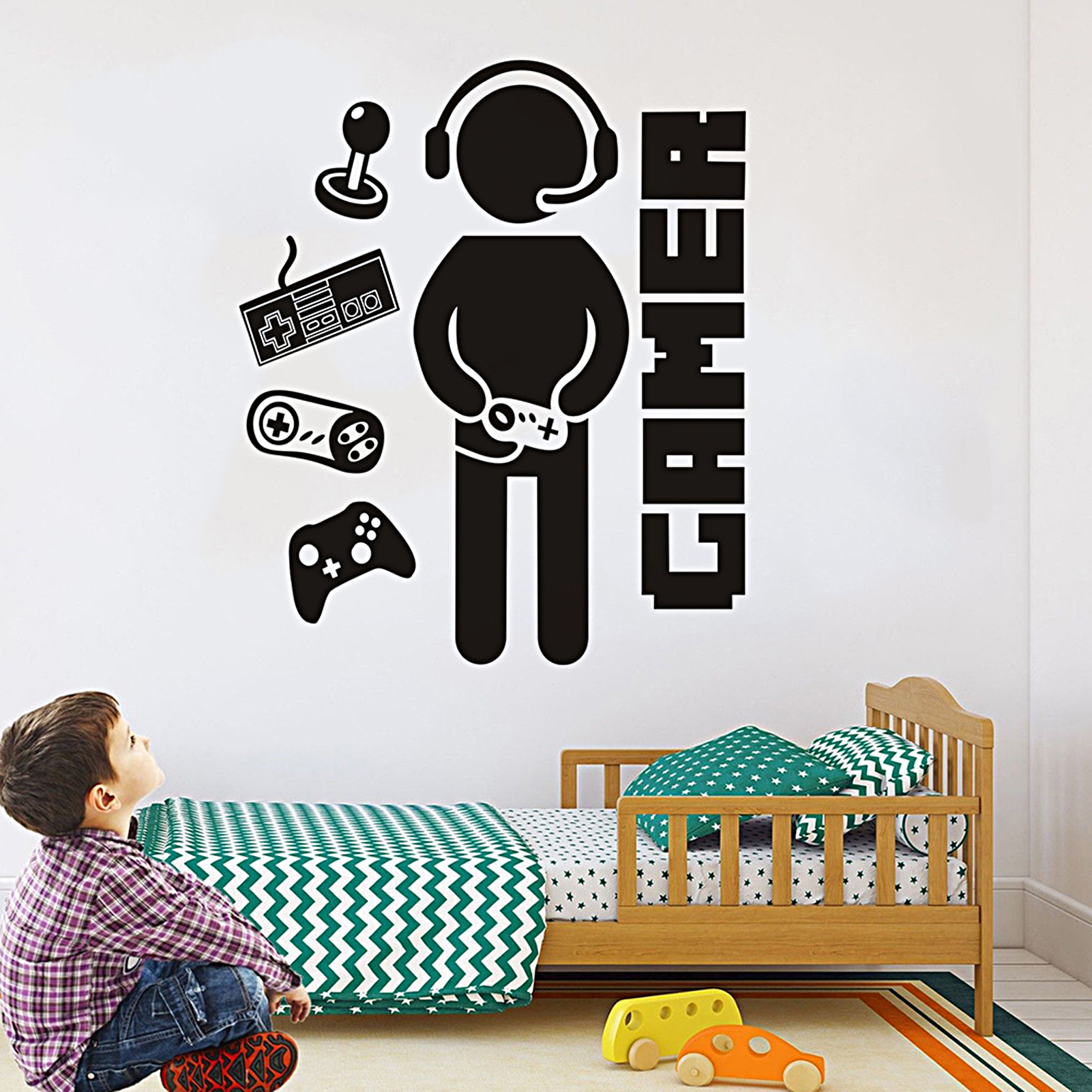 Autocollant Mural Personnalisé Las Vegas - Décoration Salle De Jeux Style Moderne En Vinyle