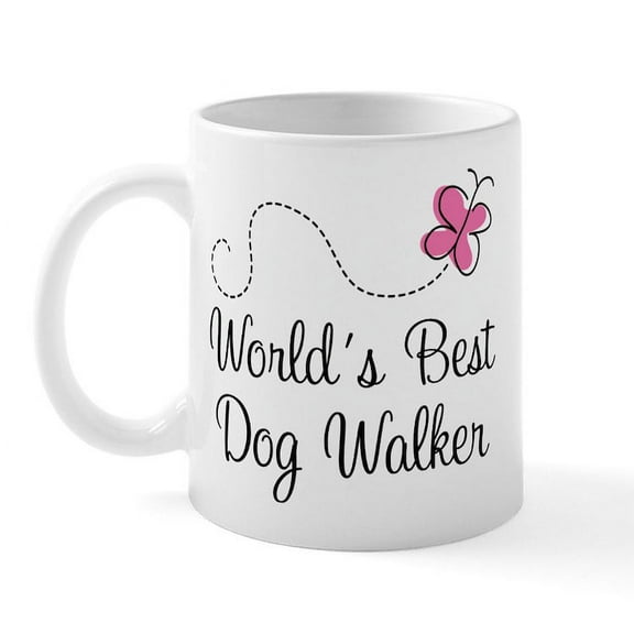 CafePress - Dog Walker (World's Best) Mug - 11 oz Ceramic Mug - Novelty Coffee Tea Cup