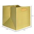 thumbnail image 5 of IN-JOOYAA Square Gift Bags Small Paper Gift Bags with Handles 10 Pcs (Gold, 6 x 6 x 6 in), 5 of 6