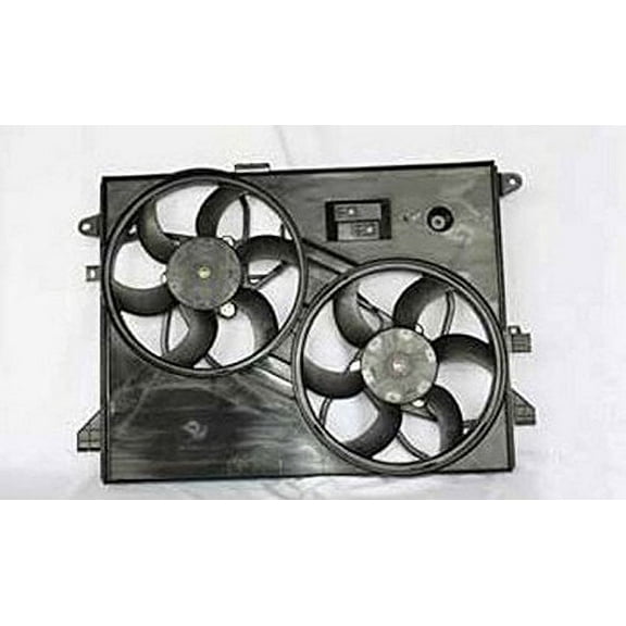 Dual Radiator and Condenser Fan Assembly - Pacific Best Inc. Fit/For GM3115218 08-10 Saturn Vue 2.4/3.5/3.6L, 12-12 Chevrolet Captiva 3.0L