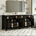 thumbnail image 4 of 72'' Bathroom Vanity with Ceramic Sink Combo Set, Modern Freestanding Single Bathroom Cabinet with 4 Drawers & 2 Cabinets,Storage Cabinet for Bathroom, Solid Wood Frame Vanity Set, 4 of 9