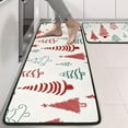 thumbnail image 2 of Kitchen Rugs Sets Of 2,Multicolor Christmas Tree Pattern Anti Fatigue Kitchen Mat Rugs Non Slip Washable,Decorative Kitchen Floor Mats for Kitchen,Sink,Laundry,17"x47"+17"x47", 2 of 5