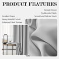 thumbnail image 4 of ABBRIGE Floor to Ceiling Curtain for Ceiling Track or Rod with Hooks - Extra Wide Blackout Curtains Room Separator Soundproof - Privacy Room Divider Curtains for Wall Ceiling Mount Track, 1 Panel, 4 of 7