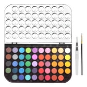 Water Color Paint set of 48, Art Watercolor Painting Supplies with 2 Paint Brushes and Palette, Non-toxic Water Color Paints Sets for Kids, Adults