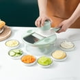 thumbnail image 2 of Coofit Vegetable Chopper Set Round Nonskid Hanging Kitchen Food Dicer Vegetable Cutter, 2 of 10