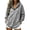 Gray, variant on TGSLY Women's Half Zip Hooded Sweatshirt Lightweight Raglan Long Sleeve Fall Tops Loose Casual Solid Color Athletic Layering Pullover with Pockets XXL