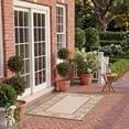 thumbnail image 4 of Safavieh Courtyard Nanda Botanical Indoor/Outdoor Area Rug, Natural/Brown, 4' x 5'7", 4 of 15