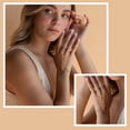 thumbnail image 4 of Pulsera mano 14K oro chapado con anillo ajustable, diseño pila, 4 of 4