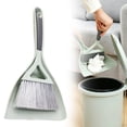 thumbnail image 2 of Small Dust Pan and Brush Set,8.26x12.4 Inches Portable Brush Dustpan Combo Set,Mini Quick Cleanup Tools for Home Cleaning Sofa Desk Guinea Pig Cage Cat Litter etc,Plastic, 2 of 2
