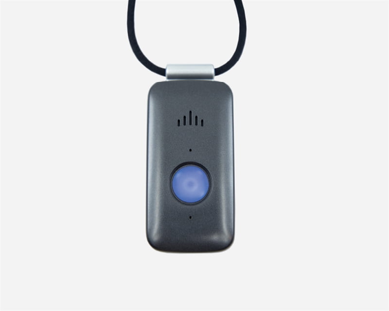 Alert1's OntheGo Mobile Medical Alert with GPS, lanyard and belt clip