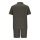 thumbnail image 5 of Trajes para Hombres Traje de Ajuste Clásico, Pantalones Cortos de Manga Corta Casual Solapa Color Sólido para Uso Al Aire Libre Y Diario, 5 of 6