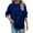Blue, variant on Fall Fashion Sweatshirt For Women Long Sleeve Shirts Crewneck Loose Tops Casual Comfortable Basic Essentials Stretchy Under Layering Shirts Plus Size Blouses