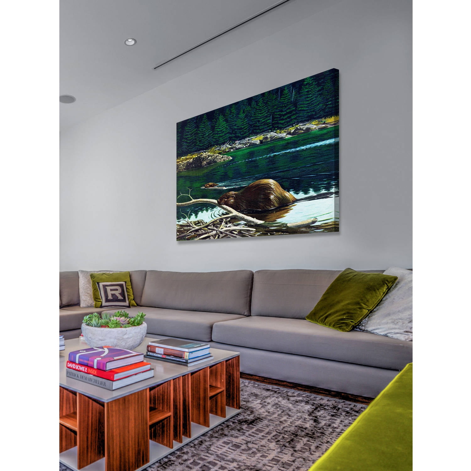 "Lowland Beaver" Painting Print on Wrapped Canvas