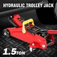thumbnail image 2 of DNA Motoring TOOLS-00326 Universal 1.5 Ton (3000 lbs) 5.3"- 12" Lifting Heavy Duty Steel Garage Hydraulic Floor Jack Red, 2 of 7