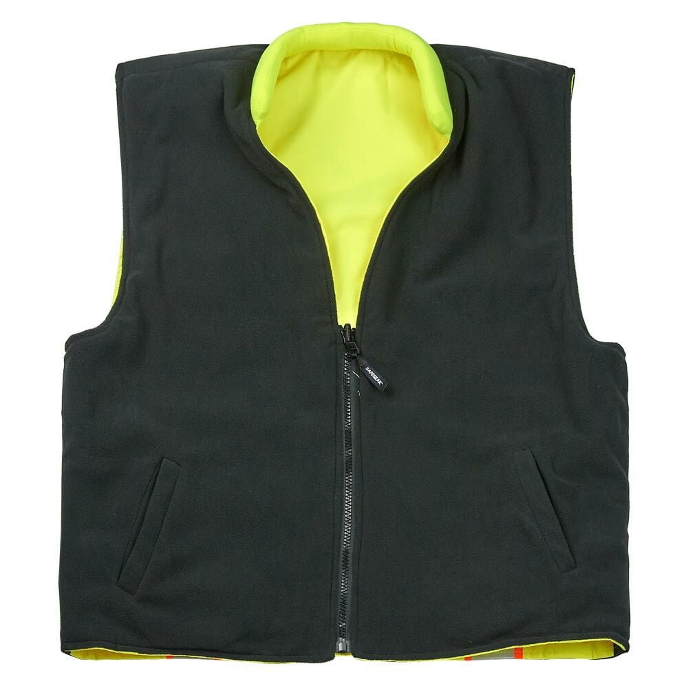 SAFEGEAR L/XL Type R Class 2 Winter Safety Vest - Fleece Lined, Hi Vis Lime