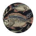 thumbnail image 4 of Orinice Fish Round Table Cover Stain Resistant Washable Indoor Outdoor Tablecloth Kitchen Dining Wedding Parties Picnic Camping 100% Polyester Fiber 54-58, 4 of 8