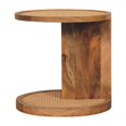 thumbnail image 3 of Artisan Furniture Solid Wood Close-knit Corner End Table, 3 of 9