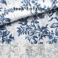 thumbnail image 3 of Laura Ashley Ensemble de Couette de la Collection Bedford 100% Coton, Léger et Respirant, Literie Réversible, Prélavée pour Plus de Douceur, Simple, Delft, 3 of 10