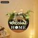 thumbnail image 3 of Guirnalda de Bienvenida Intercambiable con Luces Led para Puerta Principal - Letrero de Madera Maciza de 30 Cm para Puerta de Entrada, Porche o Porche, Ideal para Decoración Navideña Colgante Exterio, 3 of 7