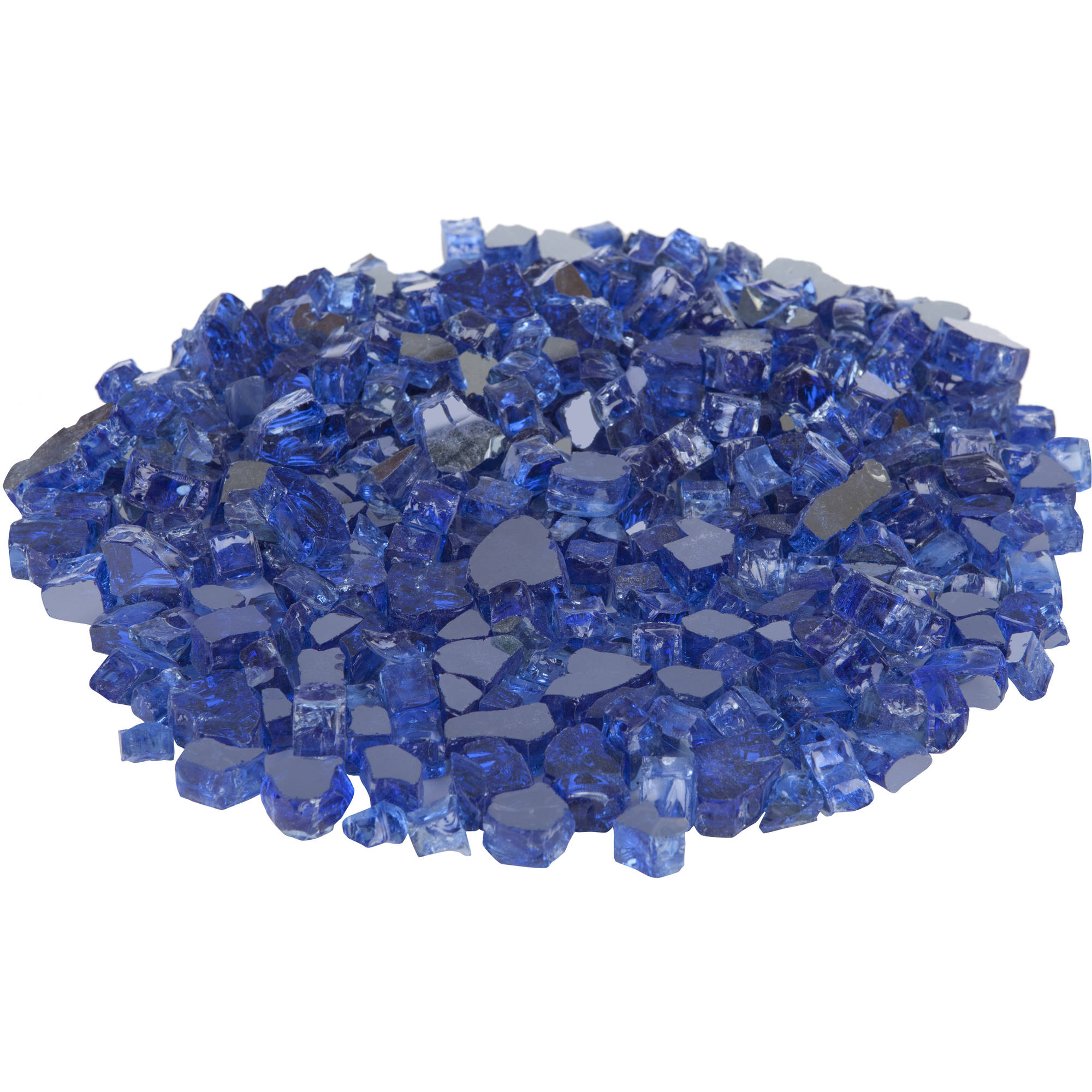 Sapphire Blue Reflective Fire Glass