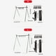 thumbnail image 4 of Greeniant Estante de almacenamiento para acampar, colgador de ropa, estante colgante, herramientas plegables, barbacoa multifuncional, Picnic, carpas Negro/S, 4 of 6