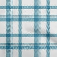thumbnail image 1 of oneOone Cotton Jersey Teal Blue Fabric Tartan Dress Material Fabric Print Fabric By The Yard 58 Inch Wide, 1 of 4