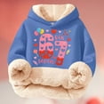 thumbnail image 2 of Kids Multicolor Printed Hoodie Sweatshirt No Pocket Style â Soft Lightweight Pullover For Boys, Casual Cozy Playwear Top For Daily Wear And Activities, 2 of 3
