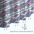 thumbnail image 6 of Pink and Blue Diamond Shaped Boho Pattern Shower Curtain 36"x72" ,Bathroom Decorative Shower Curtains Set with 12 Hooks,Modern Waterproof Washable Shower Curtain, 6 of 6