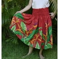 thumbnail image 2 of Hawaiian Pa'u Hula Skirt Hawaii Print Red Flower For womens, 2 of 3