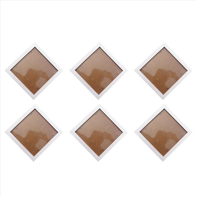 6X Square de Fotos de Pared de Madera de Pino Grueso de Fotos (, 6 Pulgadas)