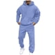 thumbnail image 2 of Ceisia Men's Solid Color Hooded Tracksuit 2-Piece Set for Casual & Sports Wear Light Blue XL Gifts, 2 of 9