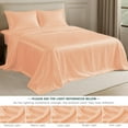 thumbnail image 2 of 1 Double Bedsheet For King Size With 2 Pillow Covers - 108 X 108 Inches, Peach | Perfect For Romantic Night, Excellent Gift For All Celebrations Bedsheet, 2 of 4