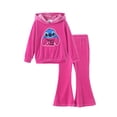 thumbnail image 1 of Conjunto de ropa Disney Stitch para niñas, sudadera con capucha y pantalones de 3 a 4 años, 1 of 9