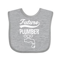 Inktastic Future Plumber Childs Plumbing Boys or Girls Baby Bib