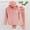 Pink, variant on Fesfesfes Kids Solid Color Winter Fleece Clothes Set 2 Piece Solid Color Hooded Tops and Pants Set Cozy Warm Clothing for Children Boys Girls Outfit(Gray,7-8 Years)