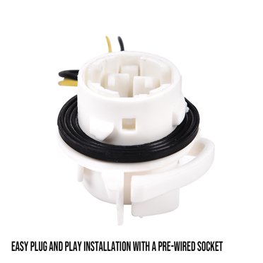 4Pcs 3156 3056 4156 Brake Light Socket Wiring Harness – Pre-Wired Pigtail Connector