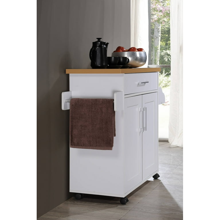Hodedah kitchen cart online with spice rack