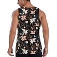 thumbnail image 3 of Haiem Lilies Flowers Men Workout Tank Top Gym Bodybuilding Sleeveless Muscle T Shirts Athletic Tank Breathable Workout Shirt-Medium, 3 of 9
