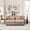 Brown, variant on U Shaped Sectional Couches for Living Room, Modular Sectional Sofa Cloud Couch with Ottoman, Deep Seat Loveseat Comfy Advanced Flannelette Oversized Sofa, Modern Couch with Armrests 4 Pillows (Brown)