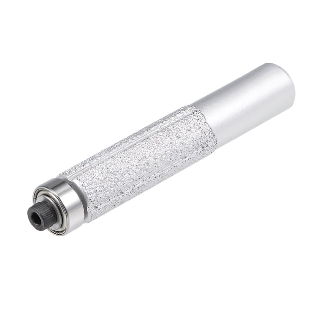Uxcell Broca Recta de Diamante de 13.3mm con Perfil Cilíndrico Brazado y Vástago de 1/2-pulgada con Rodamiento