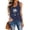 Navy, variant on Women's Tank Tennis Tops Sleeveless Printed Shirts for Summer Loose Fit Athletic Running Vest Tennis Top by Activewear S