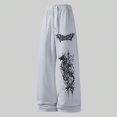 thumbnail image 5 of CONZONE Men's Baggy Sweatpants Gothic Wide Leg Sweat Pants for Men Trendy Elastic Waist Graphic Y2K Streetwear Joggers Pant With Pockets, 5 of 6
