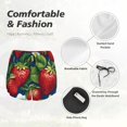 thumbnail image 4 of Balery Strawberry2 Pantalones cortos deportivos para mujer con forro y dos bolsillos, elásticos, para entrenamiento, gimnasio, yoga-Medium, 4 of 7