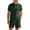 Army Green, variant on JUUYY Men's 2 Piece Casual Sets Solid Textured Short Sleeve Button Up Collared Shirts and Drawstring Shorts Set Summer Outfits Khaki XL
