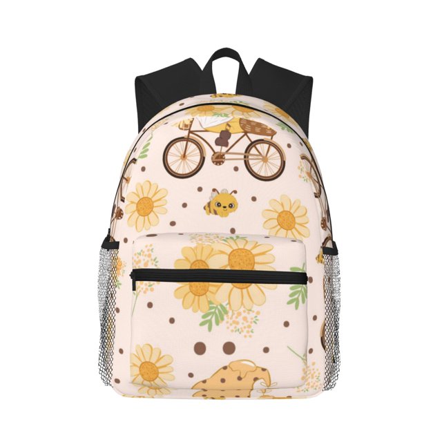 Fotbe Cute Bee Gnome Mochila Ligera Casual para Laptop para Hombres y Mujeres, Mochila Impermeable de Uso Diario, Mochila para Universidad