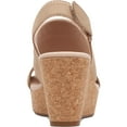 thumbnail image 2 of Clarks Annadel Ivory Women's Slingback Platform Wedge Sandals Gray Size 5, 2 of 3