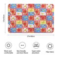thumbnail image 3 of Pioneer Flower Floral Print Pattern Bathroom Rugs Mat, Non Slip Microfiber Bathroom Rug with Rubber Backing, Soft Mats for Bathroom Floor Tub Shower, 17"x27", 3 of 5
