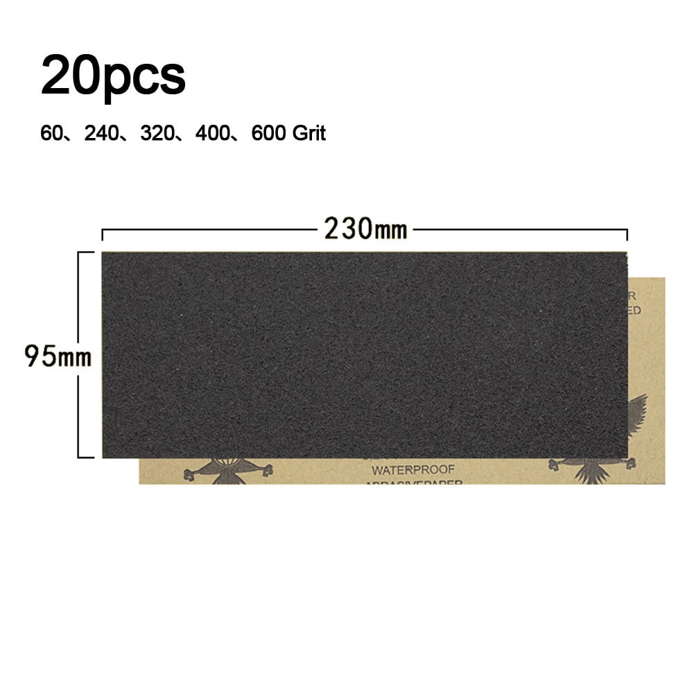 ChangM - Lot de 42 Papier de Verre, Papier Abrasif 23 x 9.3cm à Sec à l'Eau 120/220/2500/3000/4000/5000 (3 x 14) Feuilles/Grains - Bricolage ChangM - Lot de 42 Papier de Verre, Papier Abrasif 23 x 9.3cm à Sec à l'Eau 120/220/2500/3000/4000/5000 (3 x 14) Feuilles/Grains - Bricolage